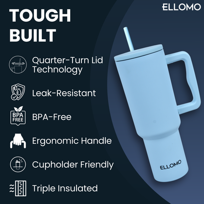 Ellomo Leakproof Stainless Steel Tumbler with Premium Gift Box Packaging
